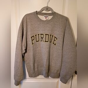 Purdue Gray Crewneck Sweatshirt